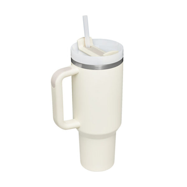 40 Oz Tumbler With Handle Straw Insulated, Stainless Steel Spill Proof Vacuum Coffee Cup Tumbler With Lid Tapered Mug Gifts For Valentine Lover Suitable For Car Gym Office Travel - Image 5