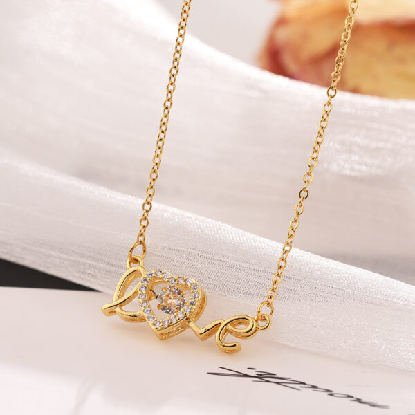 Valentines Day Gift New Titanium Steel Necklace Fashion New Love Smart Necklace Female Clavicle Chain Fashion Jewelry Woman - Image 10
