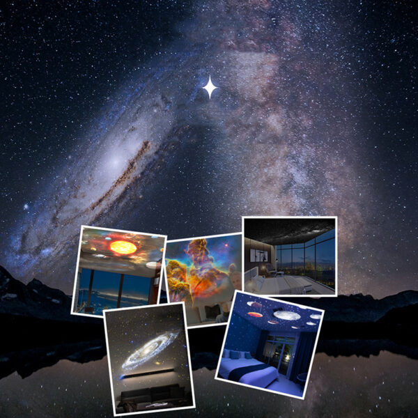 Night Light Galaxy Projector Starry Sky Projector 360 Rotate Planetarium Lamp For Kids Bedroom Valentines Day Gift Wedding Deco - Image 5