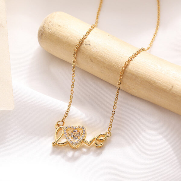 Valentines Day Gift New Titanium Steel Necklace Fashion New Love Smart Necklace Female Clavicle Chain Fashion Jewelry Woman - Image 3