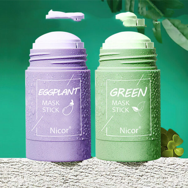 Cleansing Green Tea Mask Clay Stick Oil Control Anti-Acne Whitening Seaweed Mask Skin Care - Image 5