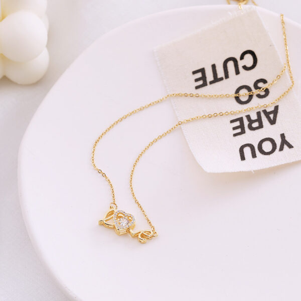 Valentines Day Gift New Titanium Steel Necklace Fashion New Love Smart Necklace Female Clavicle Chain Fashion Jewelry Woman - Image 5