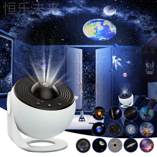 Night Light Galaxy Projector Starry Sky Projector 360 Rotate Planetarium Lamp For Kids Bedroom Valentines Day Gift Wedding Deco - Image 6