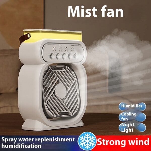 3 In 1 Portable Air Conditioner Evaporative Air Cooler LED Night Lights 3 Speeds Humidifier Fan For Home Office - Image 10