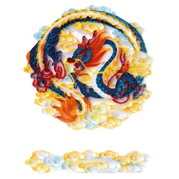 Quilted Paper Illustration Material Package Set Lobby Decoration Painting Slot - Image 6